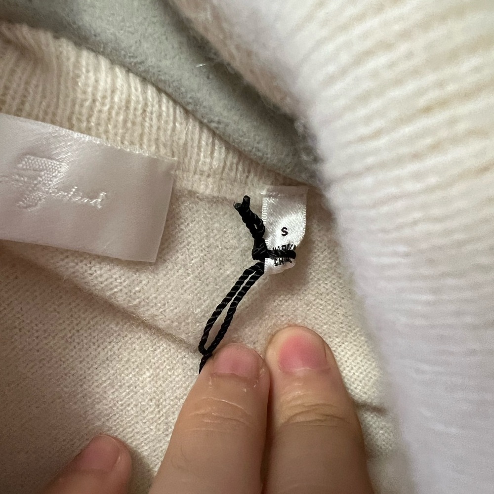 7 For All Mankind Ivory Cowl Neck Sweater - Picture 6 of 11